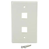 StarTech.com PLATE2WH placa de pared o cubierta de interruptor Blanco
