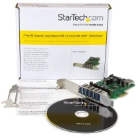 StarTech.com Adaptador tarjeta PCI Express de 7 puertos USB 3.0 con perfil bajo o completo