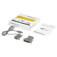 StarTech.com Cable Adaptador de 0.9m USB a Serial Serie DB9 DB25 RS232