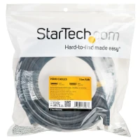 StarTech.com Cable de 15 metros HDMI 2.0 - Cable HDMI Activo de 4K a 60Hz - con Clasificacioón CL2 para Instalación en Pared - Cable HDMI de Alta Velocidad Largo y Durable - HDR - de 18Gbps - Cable Macho a Macho - Negro