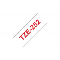 Brother TZe-252 cinta para impresora de etiquetas Rojo sobre blanco