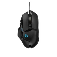 Mouse Logitech G502 Gaming Hero Alámbrico Alto Rendimiento Color Negro