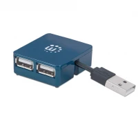 Manhattan 160605 nodo concentrador USB 3.2 Gen 1 (3.1 Gen 1) Type-A 480 Mbit/s Negro