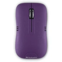 Mouse Verbatim Serie Commuter Óptico Inalámbrico P/Notebooks Color Púrpura Mate