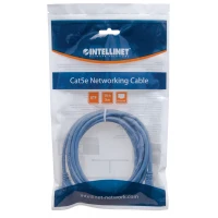 Intellinet 3m Cat5e cable de red Azul U/UTP (UTP)