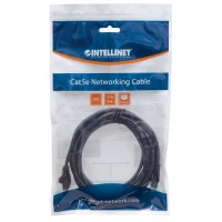 Intellinet 1m Cat6 cable de red Negro U/UTP (UTP)