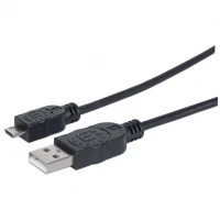 Manhattan 1.8m USB 2.0 A/Micro-B cable USB USB A Micro-USB B Negro