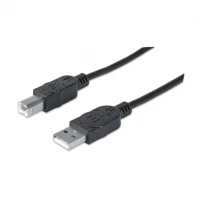 Manhattan USB 2.0 A/B cable USB 1.8 m USB A USB B Negro