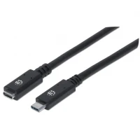 Manhattan 355230 cable USB 0.5 m USB 3.2 Gen 2 (3.1 Gen 2) USB C Negro
