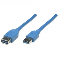 Manhattan 322379 cable USB 2 m USB 3.2 Gen 1 (3.1 Gen 1) USB A Azul