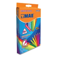 Colores Mae CMT-36L Triangulares Largos Caja C/36 Pzas