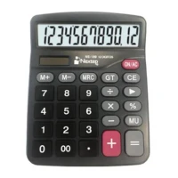 Calculadora Nextep 12 Dígitos Pantalla Grande Escritorio Batería/Solar