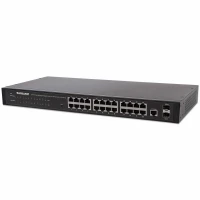 Intellinet 560917 dispositivo de redes Gestionado Gigabit Ethernet (10/100/1000) 1U Negro