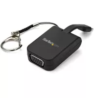 StarTech.com Adaptador de Video Externo USB-C a VGA con Llavero de Enganche Rápido
