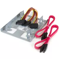 StarTech.com Bracket Adaptador Bandeja de Montaje 2 Unidades de Disco Duro HDD de 2.5" a Bahía de 3.5 Pulgadas