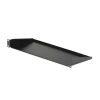 StarTech.com Charola Estante Fijo Voladizo Universal 1U de 19" Pulgadas para Rack Gabinete de Servidores - en Acero - Capacidad de 15kg - 7" (180mm) de Profundidad - Negro