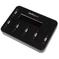 StarTech.com Clonador Autónomo 1:5 para Memorias USB - Copiador de Unidades de Memoria USB - Copia Sector por Sector de Sistema y Archivos - 1.5 GB/min - Borrado de 3 Pasos - Pantalla LCD
