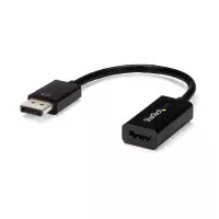 StarTech.com Convertidor de Video DisplayPort a HDMI con Audio – Adaptador Activo DP 1.2 para Computadoras de Escritorio/Laptops – 4K @ 30Hz