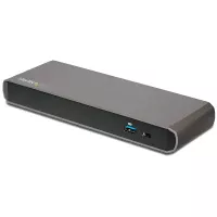 StarTech.com Docking Station Thunderbolt 3 para Laptop y 2 Monitores 4K 60Hz con DisplayPort - Entrega de Potencia (PD) de 85W - Hub de 3 Puertos USB 3.0, Ethernet, Audio -Dock TB3 - Windows & Mac
