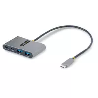 StarTech.com Hub Concentrador USB-C de 4 Puertos con Entrega de Alimentación de 100W de Paso - USB Tipo C - - 2x USB-A + 2x USB-C - 5Gbps - Cable de 30cm - Splitter USB