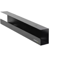 StarTech.com Organizador de Cables para Debajo del Escritorio - Bandeja Organizadora/Porta Cables para Oficina - Montaje en Escritorio/mesa para Cableado/Extensiones Eléctricas de PC - 60cm Largo x 7.6cm Fondo