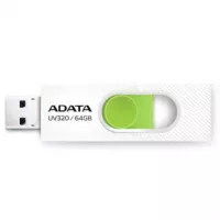 Memoria USB Adata UV320 64 GB 3.2 Color Blanco-Verde