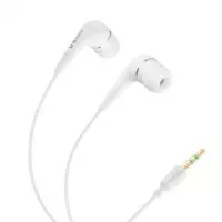 Audífonos Steren Cable Delgado Sello Acústico Color Blanco