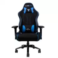 Silla Game Factor CGC600 Tela Reclinable con Descansa Brazos 4D Estrella Metálica Color Azul-Negro
