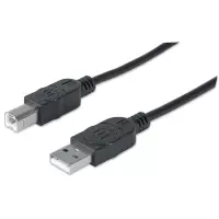 Manhattan USB A/USB B 1m cable USB USB 2.0 Negro