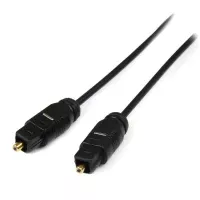 StarTech.com Cable 4.5m TosLink de Audio Digital Óptico SPDIF Delgado - Negro