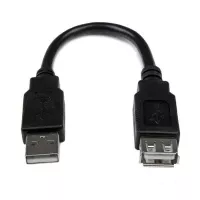 StarTech.com Cable Extensor USB 2.0 Macho a Hembra de 15cm