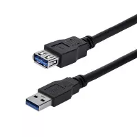 StarTech.com Cable 1m Extensión Alargador USB 3.0 SuperSpeed - Macho a Hembra USB A - Extensor - Negro