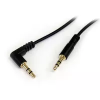 StarTech.com Cable Delgado de 91cm de Audio Estéreo Mini Jack de 3.5mm en Ángulo Derecho Macho a Macho