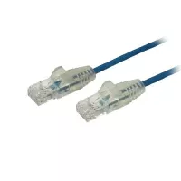 StarTech.com Cable Cat6 de 91 cm - Delgado - con Conectores RJ45 sin Enganches - Azul