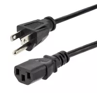 StarTech.com Cable de 7.6m de Alimentación de Computadora, NEMA 5-15P a C13, 10A 125V, 18AWG, Cable de Alimentación de Repuesto para Impresora, Computadora o Monitor, UL