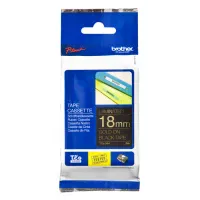 Brother TZe-344 cinta para impresora de etiquetas Oro sobre negro
