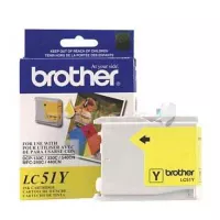 Tinta Brother LC51Y Rendimiento 400 Páginas MFC240C/DCP130C Color Amarillo