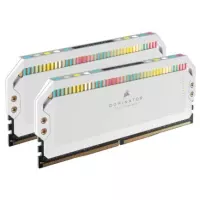 Memoria RAM Corsair Dominator Platinum RGB 32GB (2x16GB) 5200Mhz DDR5 UDIMM XMP Color Blanco CL40