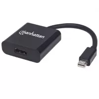 Manhattan 152570 adaptador de cable de vídeo Mini DisplayPort HDMI Tipo A (Estándar) Negro