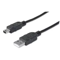 Manhattan 333375 cable USB 1.8 m USB 2.0 USB A Mini-USB B Negro