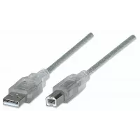 Manhattan Hi-Speed USB 2.0 cable USB 4.5 m USB A USB B Transparente
