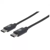 Manhattan 353342 cable USB 1 m USB 2.0 USB C Negro