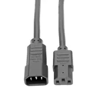 Tripp Lite P005-010 Cable de Alimentación para Servicio Pesado para PDU, C13 a C14 - 15A, 250V, 14 AWG, 3.05 m [10 pies], Negro