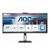 AOC V5 CU34V5CW/BK LED display 86.4 cm (34") 3440 x 1440 Pixeles Wide Quad HD Negro