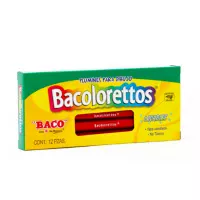 Marcador Baco Plumin Bacoloretto Color Rojo C/12 Pzas