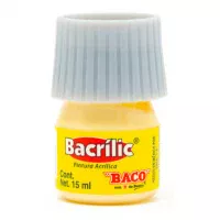 PINTURA BACO ACRÍLICA AMARILLO PASTEL 15ML C/10