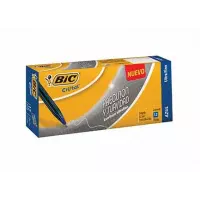 Bolígrafo BIC Cristal Precisión y Suavidad Punto Ultra Fino 0.7mm Color Azul C/12 Pzas