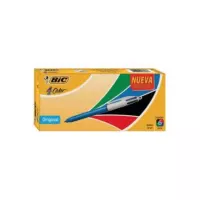Bolígrafo BIC 4 Colores Punto Mediano 1.0mm C/6 Pzas
