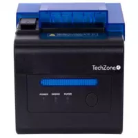 Impresora Térmica TechZone TZBE302E 80mm Vel 300mm/s 203dpi USB/Serial/RJ45/RJ11 Cortador Automático 1 Año Garantía
