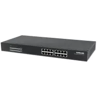 Intellinet 560993 dispositivo de redes No administrado L2 Gigabit Ethernet (10/100/1000) Energía sobre Ethernet (PoE) 1U Negro